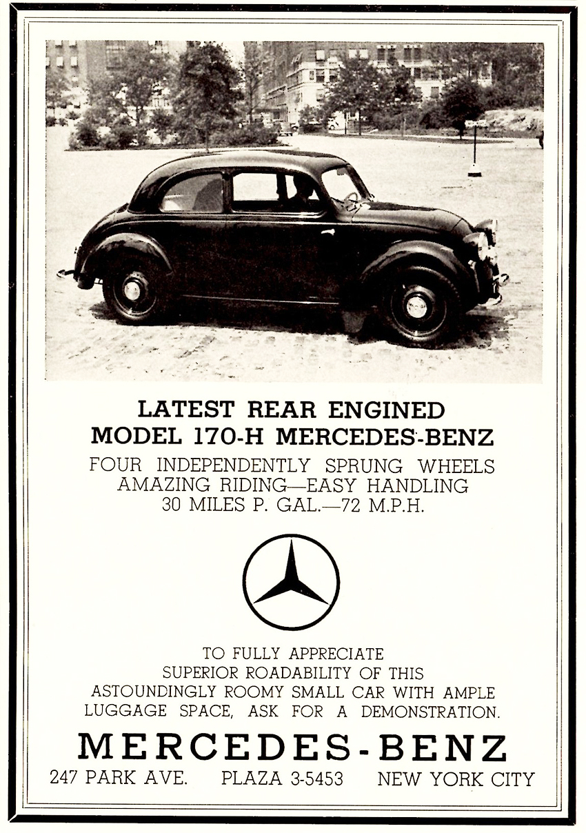 1937 Mercedes-Benz Auto Advertising